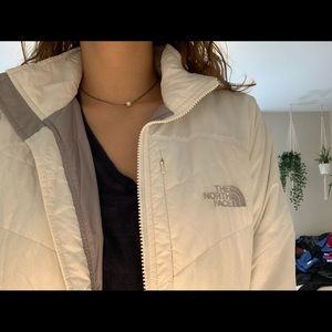 North face white coat
